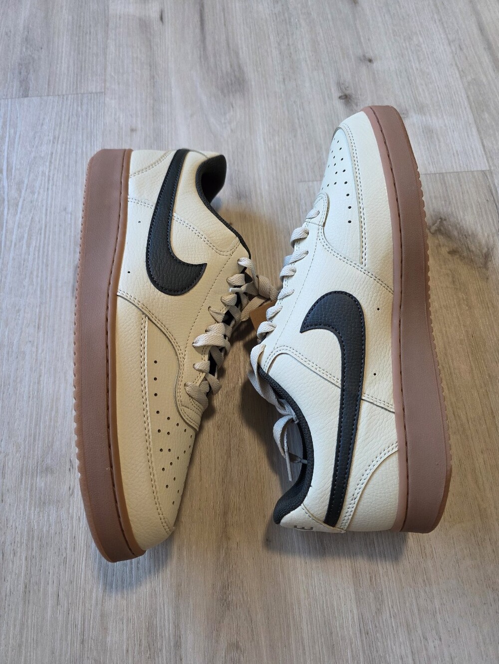 Nike Court Vision Low Light Khaki Gum HV4506-200 Size 12 - Picture 3 of 10